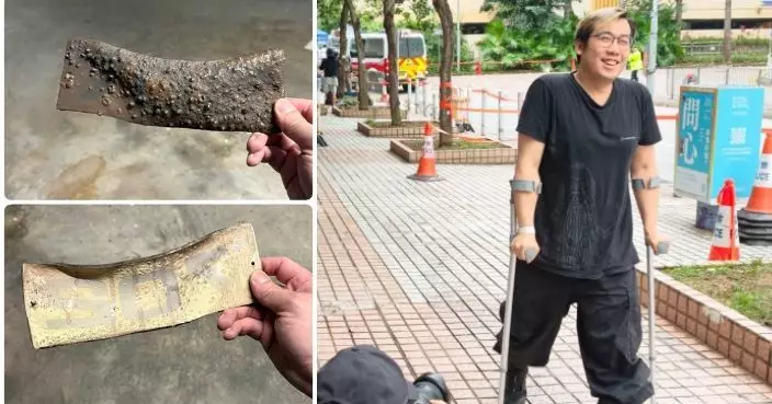 大埔火災 | 負傷上樓尋亡父40年歷史水壺不果 郭先生摘下「702」門牌作最後告別