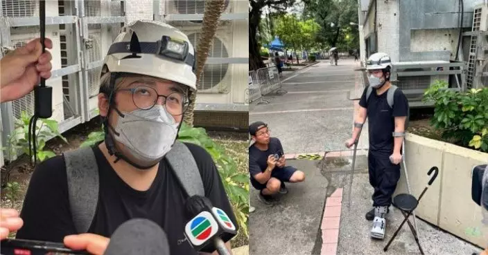 大埔火災 | 有居民腳傷仍堅持撐拐杖上樓 最想取回亡父生前用過的舊水壺