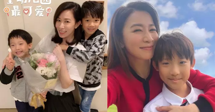 周家蔚兩子同為視后契仔 佘詩曼晒與10歲J合照：同我其中一個小王子拍廣告