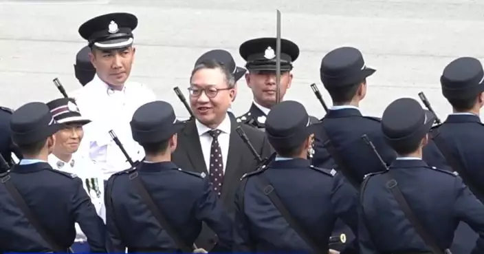 林定國指警隊是維護法治第一道防線 勉勵結業學員執法不應只有強硬盼情理兼備