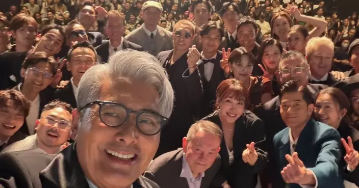 《寒戰1994》首映禮演員齊集亮相星光熠熠 何啟華貼發哥自拍照：呢個暫時係我人生經歷過最大規模嘅首映禮