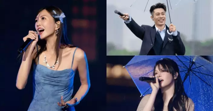 周柏豪雨中獻唱勁浪漫  吳若希張馳豪柯雨霏胡子貝展示港樂魅力