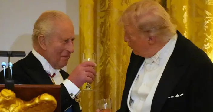 特朗普為英王查理斯三世舉行國宴 談及中東衝突