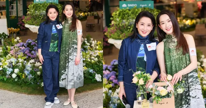 林愷鈴龔慈恩母女檔揭幕法式花園 Ashley兼任攝影師教媽咪打卡