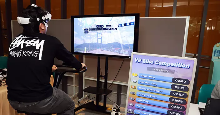 恒生大學推虛擬單車漫遊富士山艾菲爾鐵塔 校園野餐靜隅充電為師生舒壓