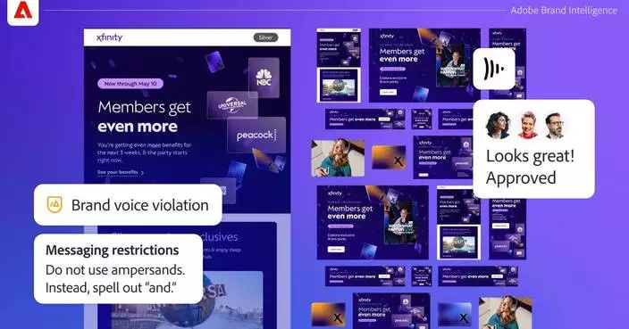 康卡斯特Xfinity夥Adobe創新深度品牌智能營銷活動