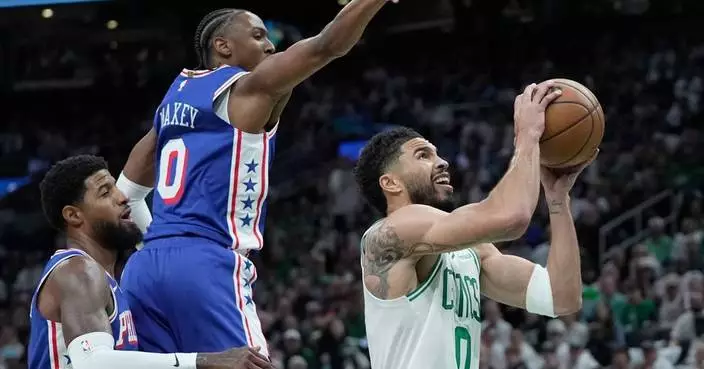 謝森泰譚強勢回歸季後賽 塞爾特人首戰大勝76人