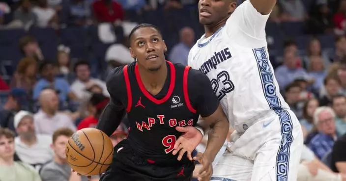 NBA多倫多速龍大勝孟菲斯灰熊 RJ巴域攻入25分