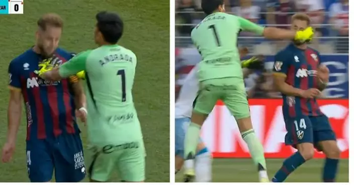 西乙聯賽爆衝突！阿根廷門將推人後再揮拳　球場淪武鬥場