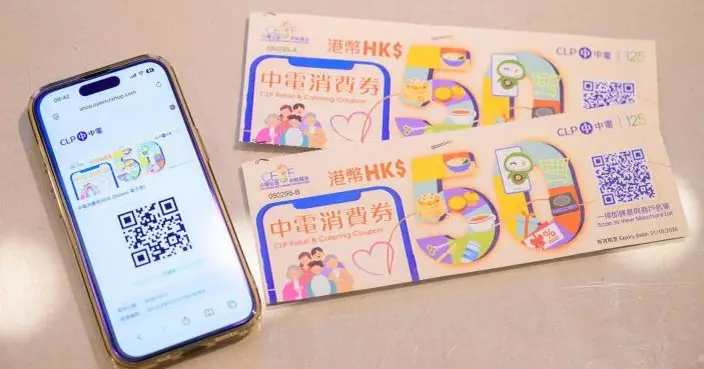 中電消費券計劃再派100元 惠及約60萬長者及低用量家庭