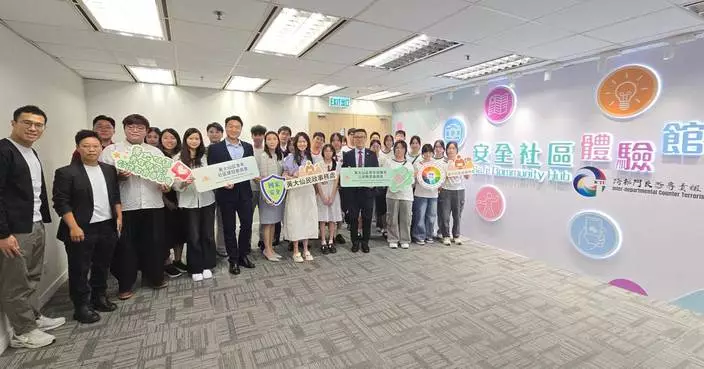 黃大仙區青年委員會參觀安全社區體驗館 學習反恐知識