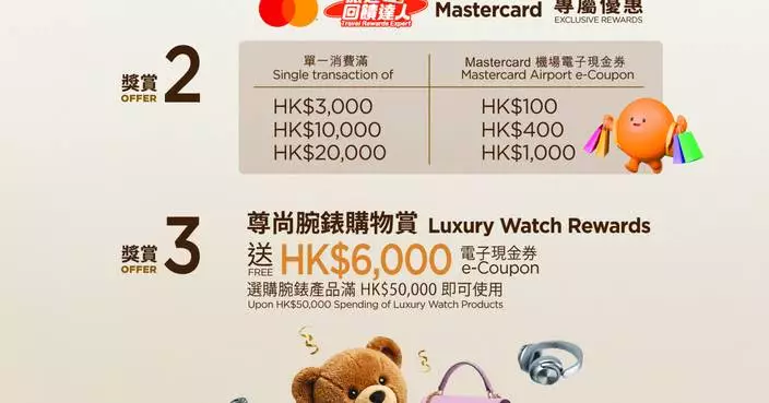 香港國際機場黃金週購物賞　