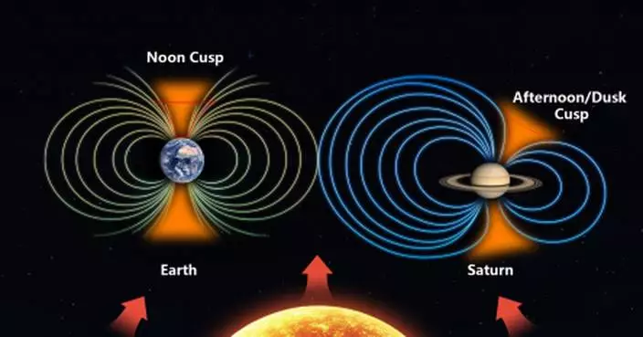 港大研究：土星極尖區呈偏側分佈 反映其磁場結構有別於地球