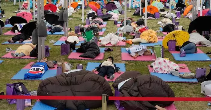 首爾漢江午睡大賽 參賽者躺下推廣睡眠重要性