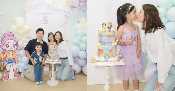 余香凝大女5歲生日 靚樣倒模影后媽媽