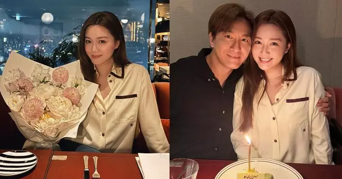 湯洛雯生日獲老公好姊妹包圍 馬國明愛心符號放閃