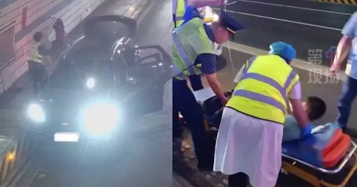 隧道應急車道停車開暖氣 廣東一家3口一氧化碳中毒昏迷獲路政及時發現救回