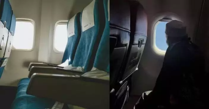 得知鄰座伯伯首次搭機 男子讓出靠窗座位圓對方高空看雲心願