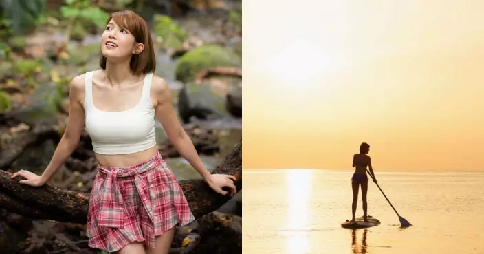 蘇皓兒石垣島晒泳裝派福利 難忘海中心玩SUP賞日落