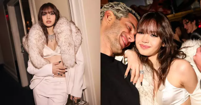 Lisa慶功宴親暱貼臉男模 與LVMH三公子情變傳聞甚囂塵上
