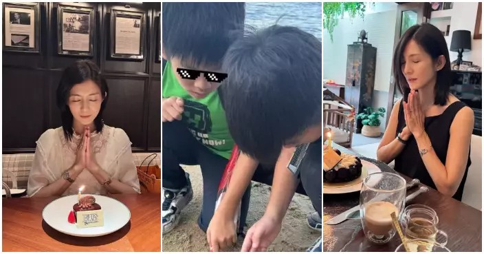 楊采妮52歲生日有老公同孖仔相伴 母親遙送祝福：我的掌上明珠，歲歲平安