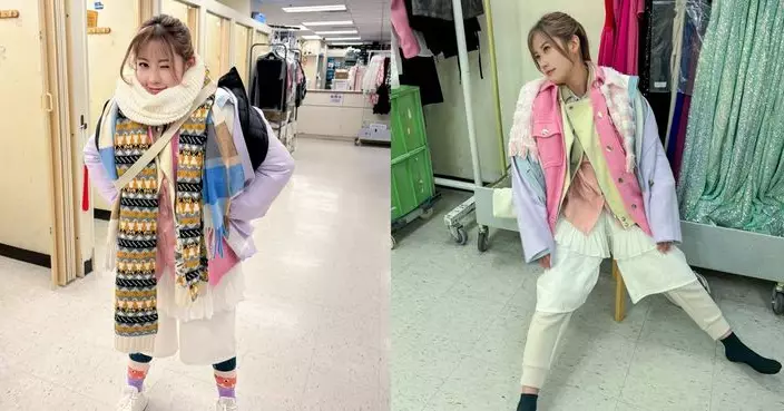 波波黃婧靈新劇臃腫造型曝光 暑天開工熱到面青