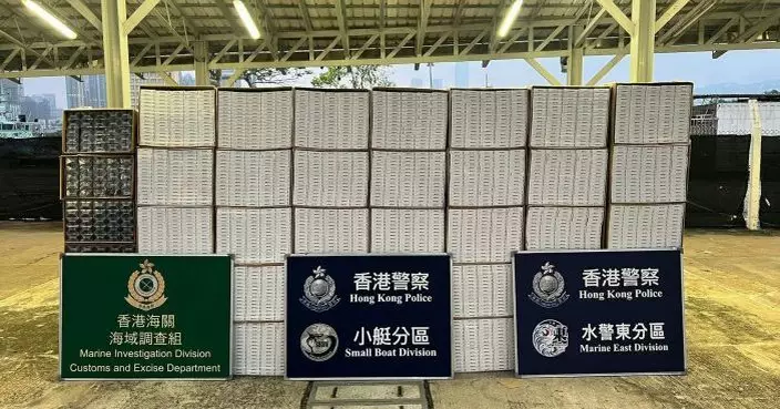 水警東果洲反走私截快艇　拘3內地漢檢逾千萬元私煙