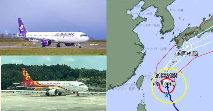 薔薇逼近日本沖繩 快運6班機取消 港航4班機延後