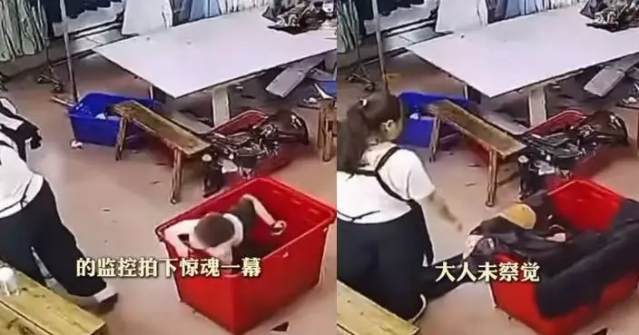 邊執衫邊忘我煲電話粥 廣東粗心母未察覺兒子墮衣物箱遭外套掩埋險死