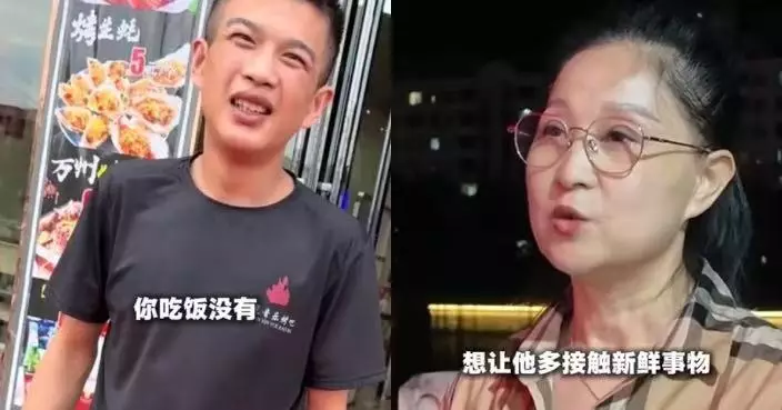 靠翻垃圾桶覓食 湖北智障流浪漢獲燒烤店老闆娘收留6年重拾尊嚴