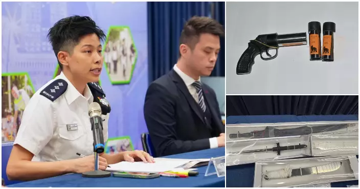 警方西九龍反罪惡行動拘84人 檢獲毒品及武器包括高速滅火槍