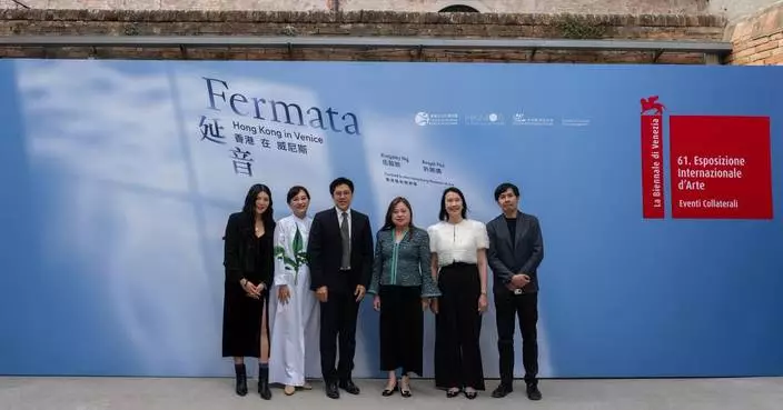 威尼斯雙年展香港展開幕 羅淑佩主禮為本港藝術家打氣