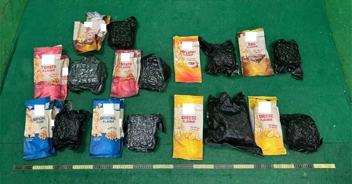 行李內零食包裝藏約5公斤懷疑大麻花市值約90萬元 31歲泰國抵港男旅客被捕