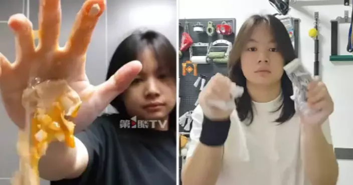 廣西高一少女握力93公斤徒手撕啤牌 手力遠超壯男近乎捏碎頭骨之力