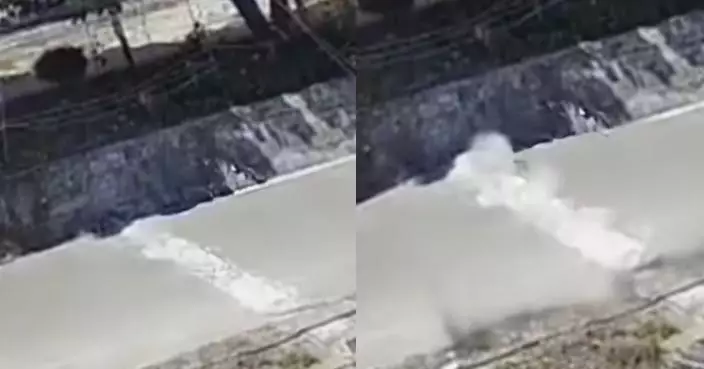 熱浪襲廣東 體感溫度最高達約47℃  CCTV拍到汕頭石屎路熱到爆裂