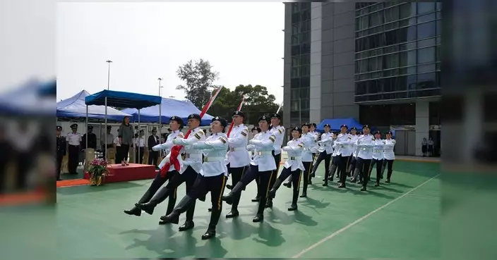 民安隊少年團第154屆新團員結業會操 近50人完成訓練正式加入