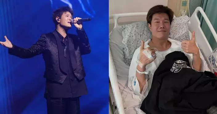 張與辰急性腸胃炎兼腎石急送院 完成手術晒相報平安