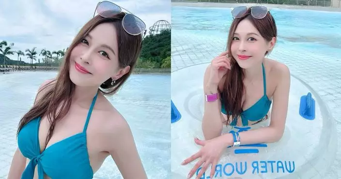 「最索丫鬟」陳婉婷藍色三點式晒豐滿上圍 網民激讚索爆
