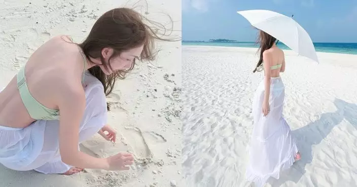 「音樂女神」海兒薄荷綠泳衣晒「影後」 網民洗版求正面