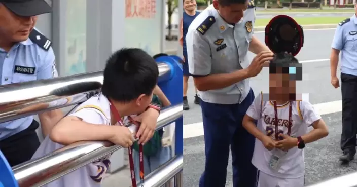 貪玩鑽月台欄桿縫隙 江西男童頭被卡住當場嚇哭 消防出動擴張器助脫困