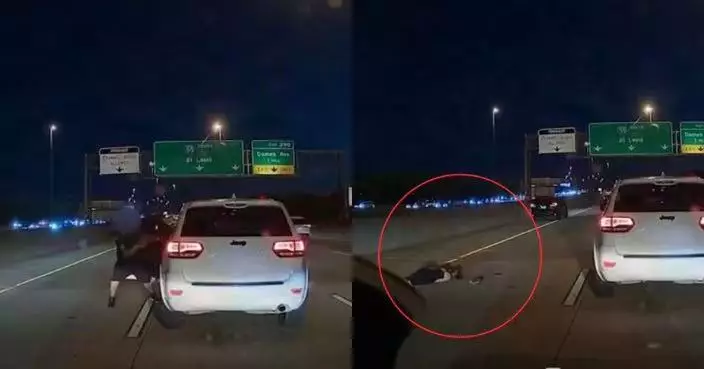 芝加哥公路驚現暴力事件 美國男司機當眾扯髮拖女落車 途人以為屍體嚇窒
