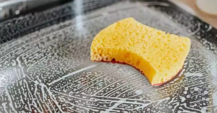 菜瓜布暗藏細菌危機恐污糟過馬桶 日研究：只用清水洗碗恐愈洗愈污糟