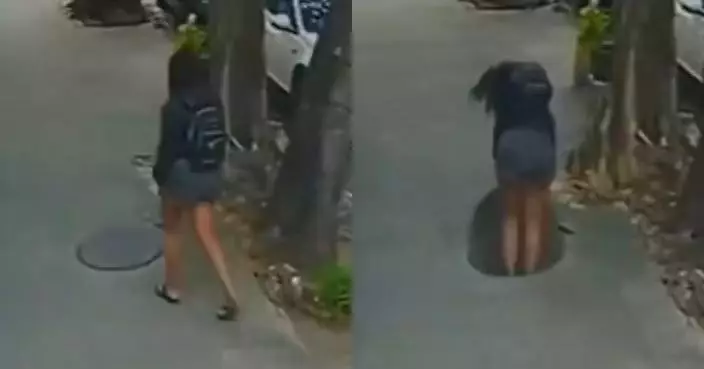 返工途中踩中鬆動坑渠蓋 巴西女廚師跌落下水道受困獲途人合力救出