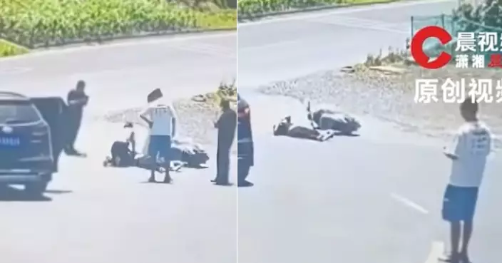湖南男街頭猝倒無法自主呼吸 醫護團隊途經即施CPR 逾2分鐘成功救回
