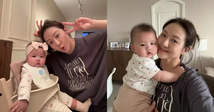 戴夢夢寶貝女6個月大！親歷囡囡一步一步成長感無比感動