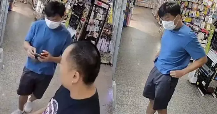 荃豐中心口罩男扮客偷走手機　店東女兒上載天眼片段緝兇