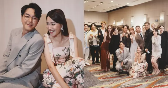 黃翠如孖老公現身TVB節目巡禮狂集郵 拉兩代小生花旦齊影大合照