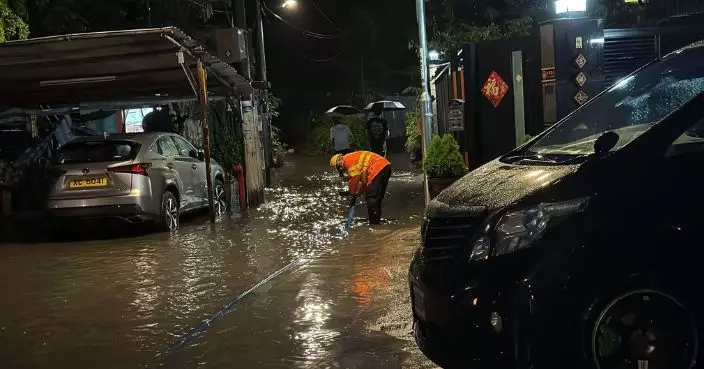 截至晚上9時確認4宗水浸報告 渠務署緊急應變隊伍跟進