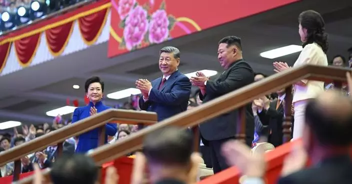 習近平金正恩平壤體育館一同觀看專場文藝演出