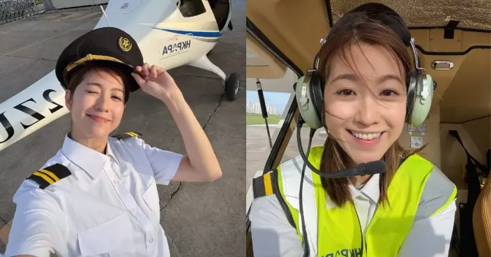 陳自瑤化身「captain Yo」駕駛小型飛機 成就解鎖：以為自己拍緊《衝上雲霄3》